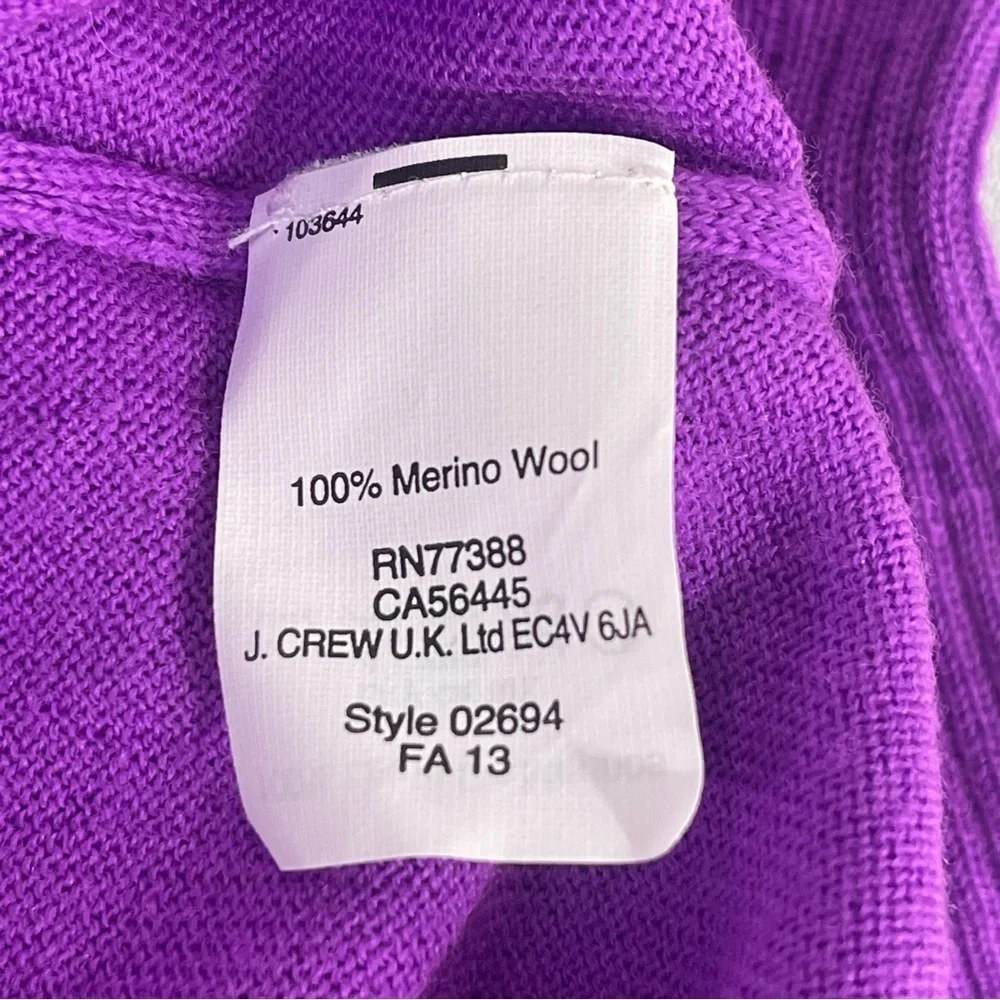 J.Crew Black Label Merino Wool Oversized Dolman Sleeves Lightweight Sweater XXS
